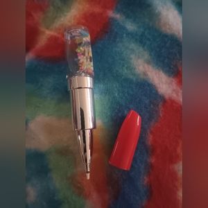 "Lipstick" Ink Pin. With Confetti.